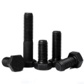 black carbon steel full thread hex bolt